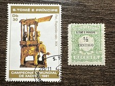 Lot of 2 Sao Tome e Principe Stamps