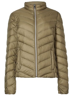 Ex M*S Black Navy Lightweight Down /& Feather Jacket Coat Size 8-24