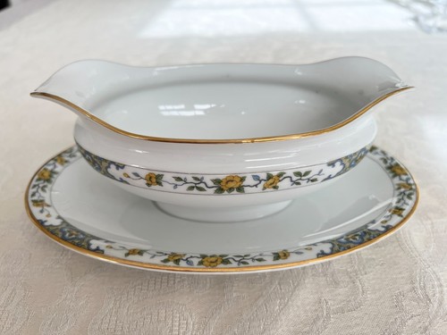 Noritake China "The Monterey" Gravy Boat w/ Attached Underplate Excellent Cond. - Picture 3 of 6