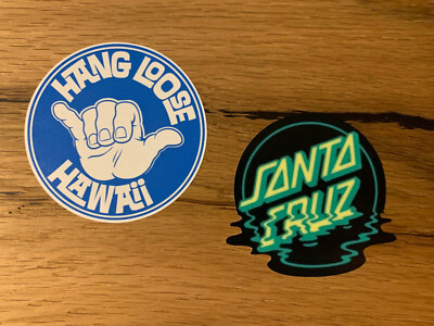 2x HANG LOOSE Aufkleber Vintage Life Surf Bus Käfer Oldschool Aircooled LOW #761
