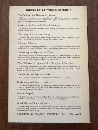 The Theology Of Reinhold Niebuhr by Hans Hofmann 1956 HC & DJ *NICE! *CLEAN TX - Picture 3 of 14