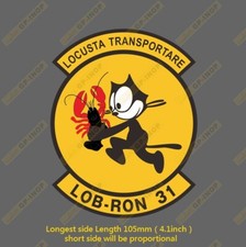 VF-31 LOB-RON 31 STICKER GRUMMAN TOMCAT F14 Vinyl Sticker laptop luggage