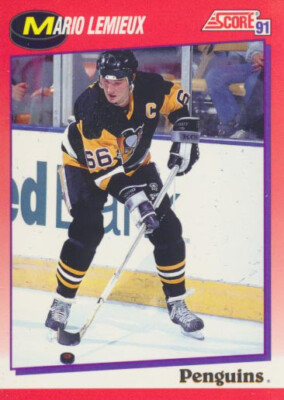 1991-92 Score Canadian French #200 MARIO LEMIEUX - Pittsburgh