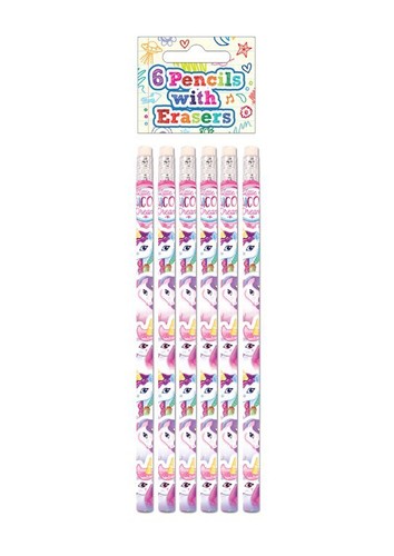 Kids Birthday Party Loot Bag Filler Pencils Themed Designs Football Unicorn etc - Picture 8 of 9