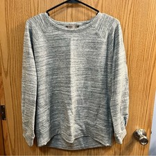 Athleta Heathered Gray Lyocell Modal Blend Crewneck Sweatshirt Size Small