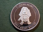 Basset Hound .999 silver round - Loving Heart & A Great Kisser - BU in capsule