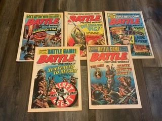 Battle Picture Weekly War Comics 1975. Issues 11 15