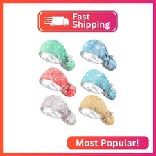Jamntower 6 Pcs Satin Lined Scrub Caps Women with Button Ponytail Surgical Nurse