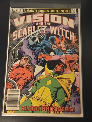The Vision and the Scarlet Witch #3 Newsstand (Marvel Comics 1983) Wonder Man