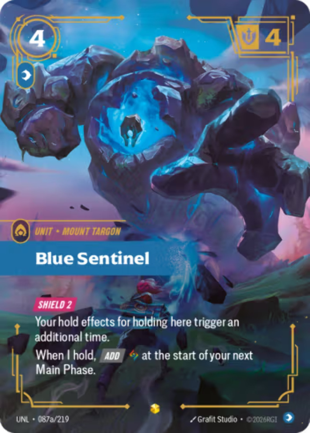 Riftbound Blue Sentinel (Alternate Art) (Foil) - Unleashed (087a/219)