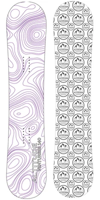 ALTITUDE BOARDWERX ALTITUDE WOMEN'S VENTURESS SNOWBOARD 136CM, 140CM, 145CM, 150CM PURPLE