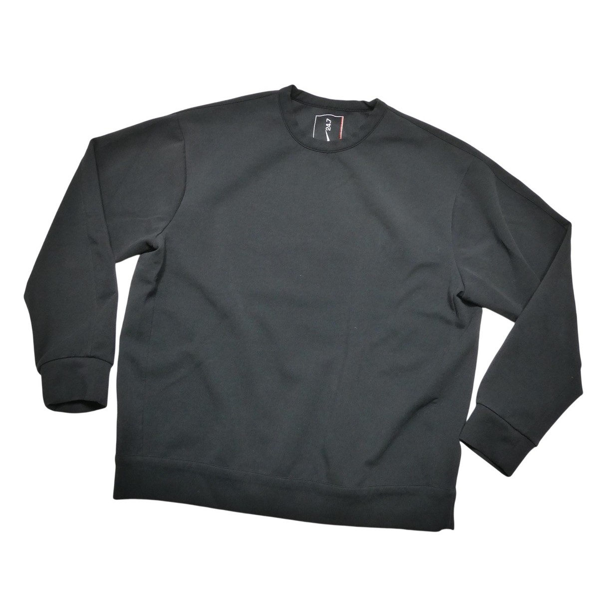 Nike 24.7 Dri-FIT Sweatshirt Mens Medium Black Stretch Crewneck