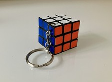Portachiavi Cubo di Rubik - Rubik's Cube Keychain Vintage From 1980 3x3 Cm