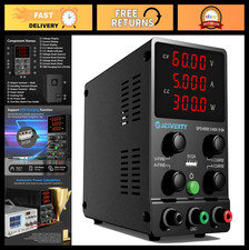 Adjustable DC Power Supply 0-60V 5A, Precision 4-Digit LED Display, USB Port, Be