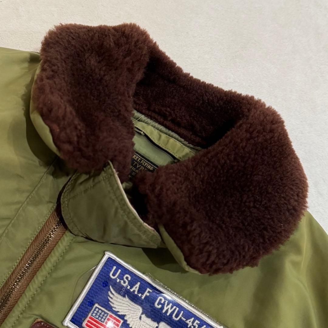 Buzz Ricksons B-15B Flight Jacket Collar Boa Khak… - image 16
