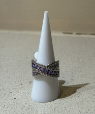 Tied By A Ribbon s Twist Rhodium Plated Laven...