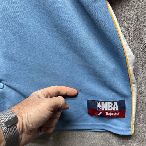 Denver Nuggets Carmelo Anthony Practice Jacket Warm Up Mens XXL nba majestic - Picture 3 of 12