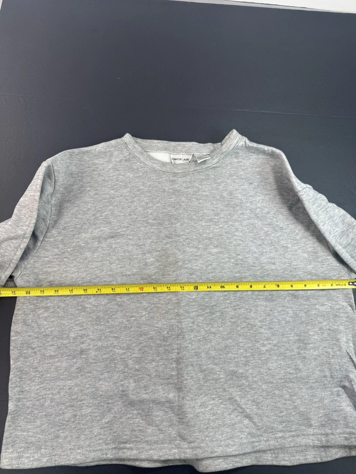 Женский свитер Jennifer Lauren 1X серый толстовка для тренировок гостиной комфортный короткий - Изображение 3 из 4