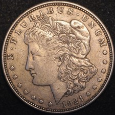 USA Morgan Dollar 1921 Philadelphia .900 Silver (T109)