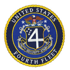 USN US UNITED STATES FOURTH FLEET patch