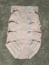 Auden Women Cotton Hipster Underwear 4 Pack Pink Medium Low Rise NWT