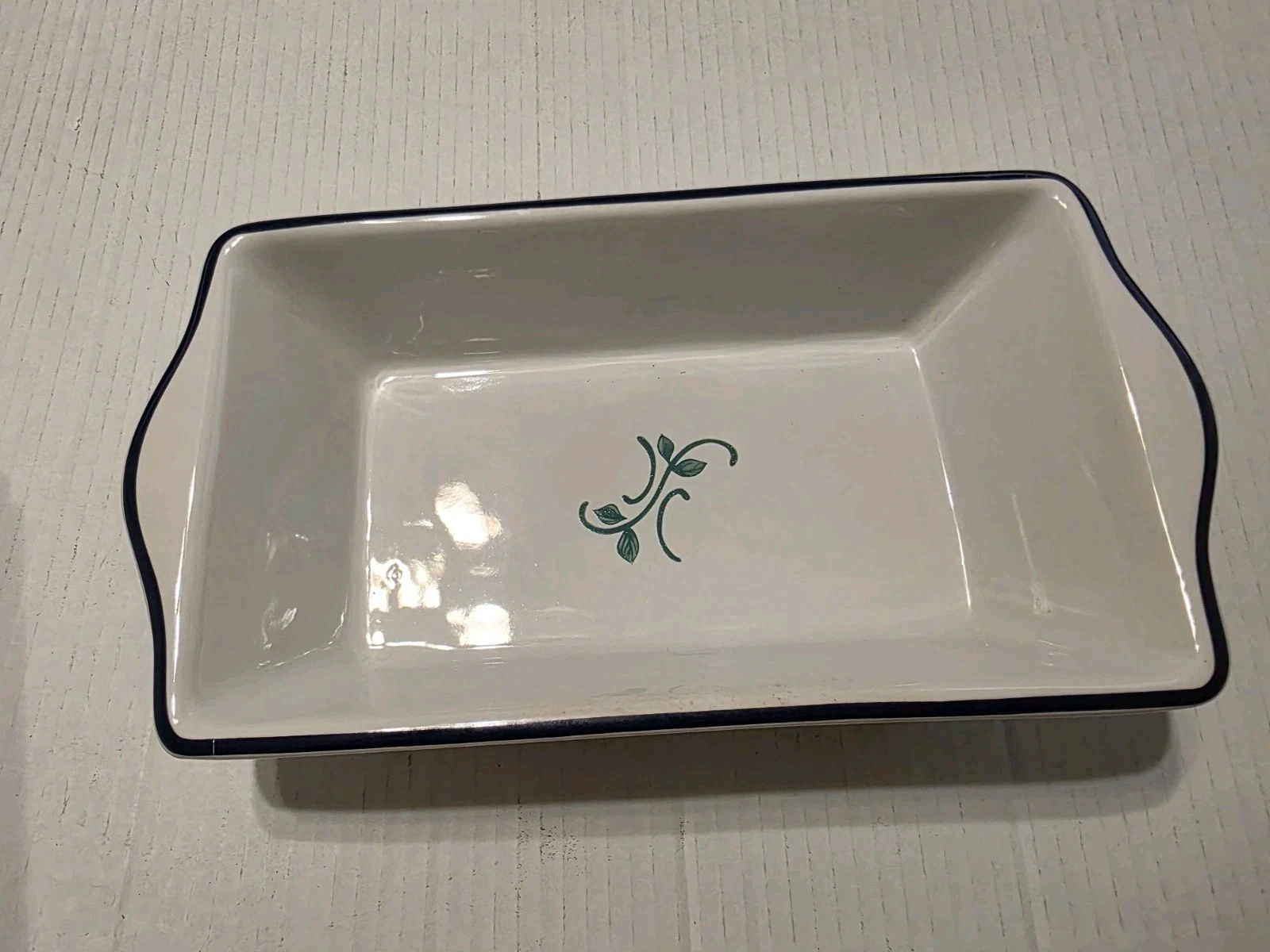 Vintage Princess House Orchard Medley Loaf Pan New Opened Box #261 11x6