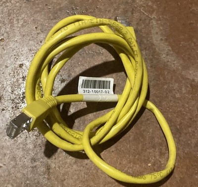 Cat5E UTP Copper patch cable Cord 4 Foot Ft Yellow Computer Electronics New