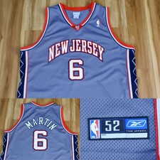 Kenyon Martin New Jersey Nets Reebok Authentic Gray Sewn NBA Men 52 2XL