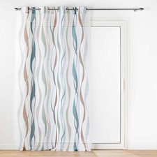 Lisana Eyelet Curtain, Sheer 140 x 240cm, Printed Sabl Voile