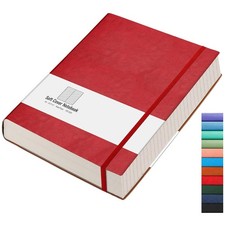 Stylish Leather Journal - 7.6 x 10, 100gsm Pa...