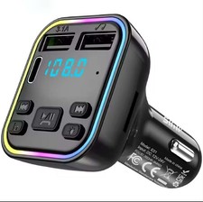 Car Bluetooth FM Transmitter MP3 Player Wireless Audio Adapter Hands-Free Call