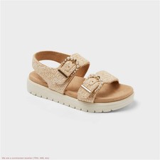 Toddler Girls Sequerah Footbed Sandals - Cat Jack Tan 5T SEE DEAL