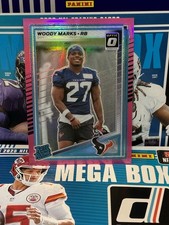 2025 Donruss Football Woody Marks Optic Preview Pink Prizm Rated Rookie
