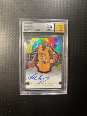 2017 Select Tie Dye Auto Kobe Bryant /25 BGS 8.5 Auto 10
