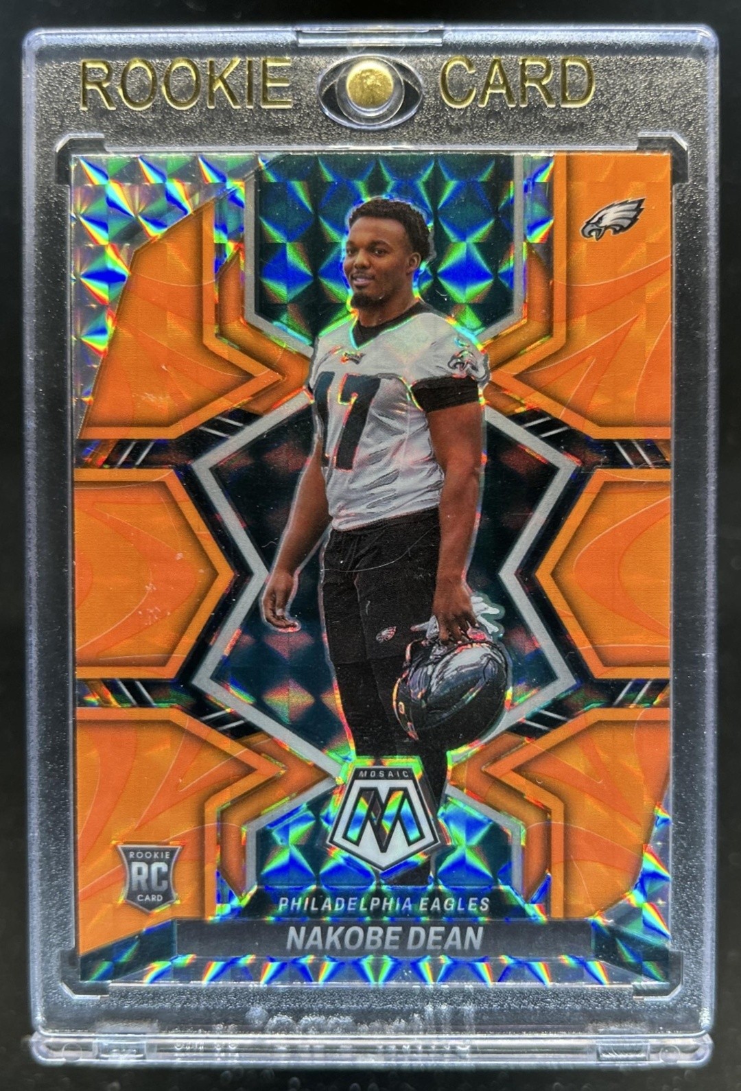 Nakobe Dean Panini Mosaic #395 Reactive Orange