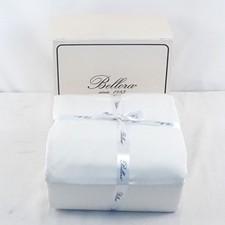 Juego de sábanas caja algodón percal suave y transpirable Bellora en blanco talla doble