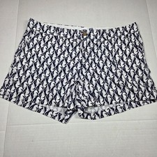 Womens Old Navy Blue White Seahorses Flat Fro...