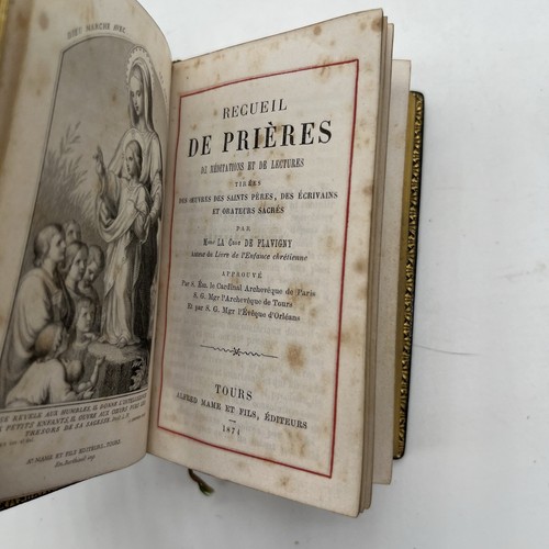 LIBRO DI PREGHIERE RECUEIL DE PRIÈRES - ALFRED MAME ET FILS, ÉDITEURS 1874 - Foto 3 di 3