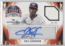 2015 Panini Stars and Stripes Materials Signatures 65/95 Daz Cameron Auto 3z8