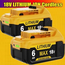 2X 18V For DeWalt DCB184 Battery 6.0AH for XR DCB184 DCB183 DCB200 DCB205 DCD776