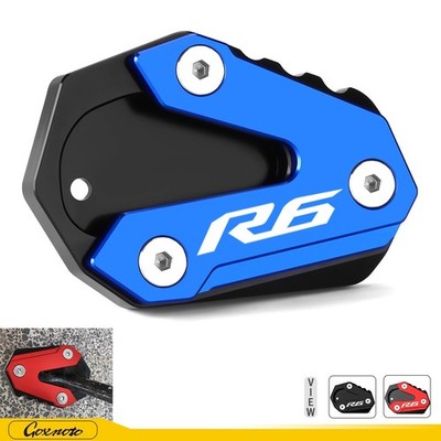 For Yamaha YZF R6 2013-2022 Foot Side Stand Base Extension CNC Kickstand Plate