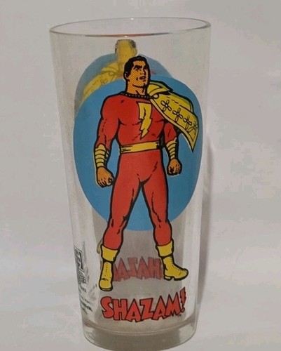Shazam Pepsi Super Series 1978 vetro DC Comics vintage - Foto 3 di 12