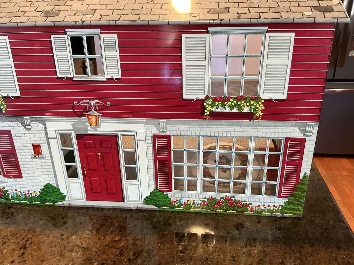 Vintage Marx Tin Litho Large Colonial Style Doll House | eBay