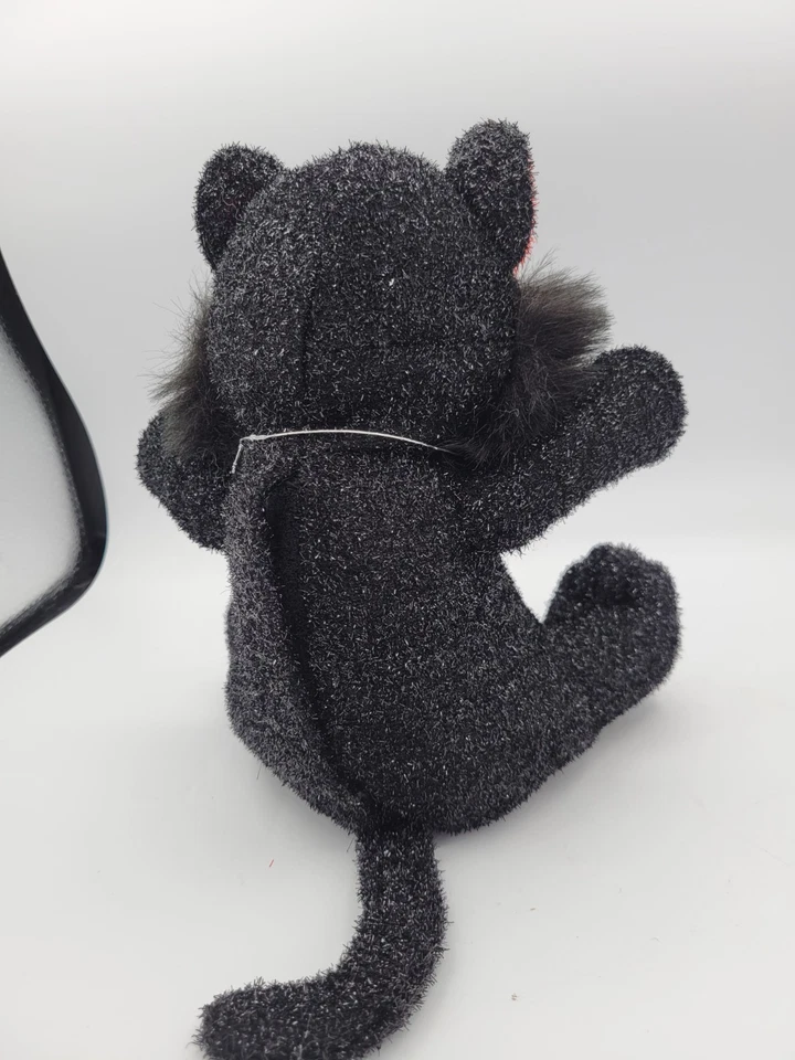 De Colección Scared-E-Cat Halloween Sacudiendo Sonido Peluche Gato Juguete Ojos Espirales FUNCIONA Foto 4 de 4