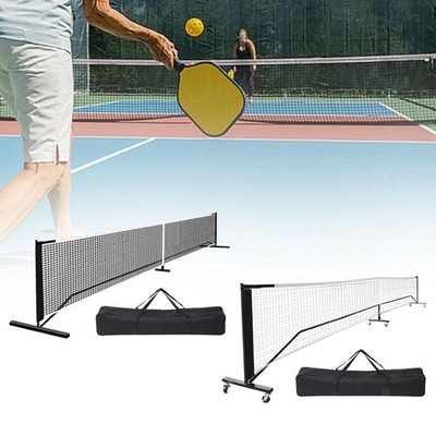 Pickleball Netzset mit Tragetasche, Offizielle Größe 6,7 Meter, Metallrahmen