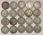 90% Silver Half Dollar Lot $10.00 FACE **************** (20) Barber Half Dollars