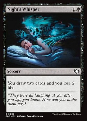 Night's Whisper - 85 - NM - Commander: Edge of Eternities - MTG