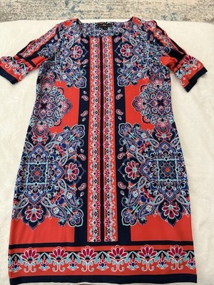 R & K Womens Colorful Dress Size 12P E71