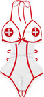Sexy Lingerie for Women Naughty Roleplay Lingerie Bodysuit Nurse Cosplay