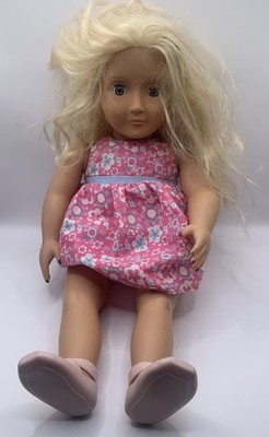 Our Generation Puppe ~ Battat Puppe 18'' Vinyl & weiche Puppe blonde Haare Blumenkleid